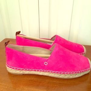 Sam Edelman Hot Pink Suede Espadrille Flats